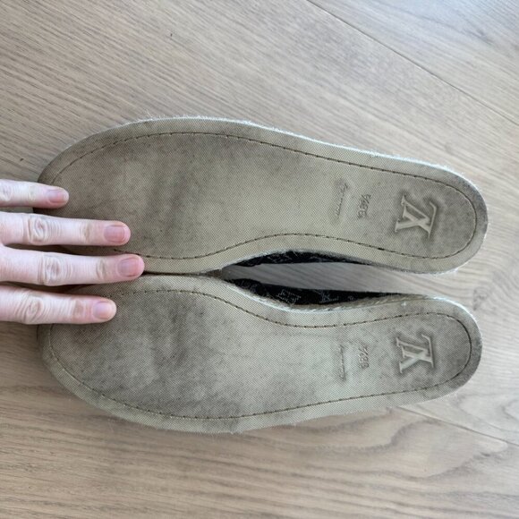 Louis Vuitton | Denim Flat Monogram Espadrilles | 38.5 - Picture 5 of 7